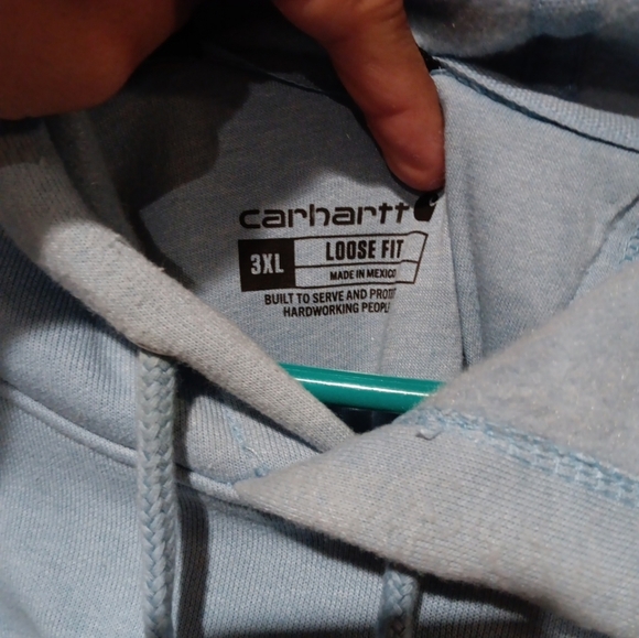 CARHARTT MENS LOOSE FIT MIDWEIGHT LOGO GRAPHIC HOODIE SIZE 3XL - Picture 4 of 5